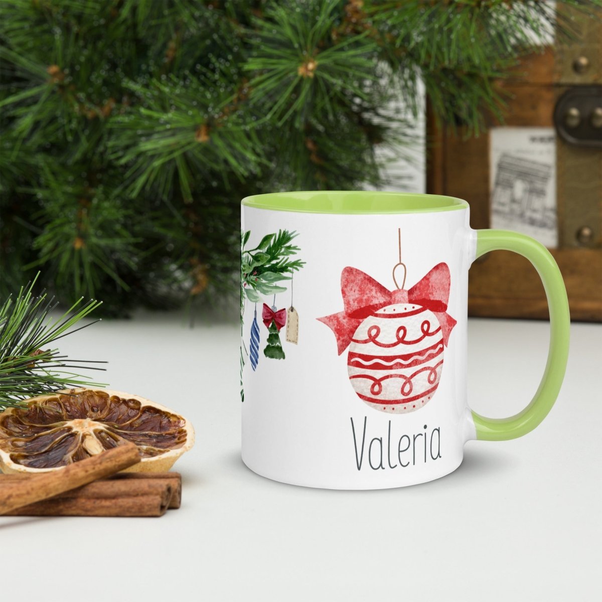 Taza Navidad Personalizada Bola Guirnalda Nanetes - Nanetes